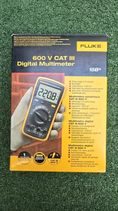 Multímetro Digital Fluke 15B+ CAT III 600V - miniatura 1
