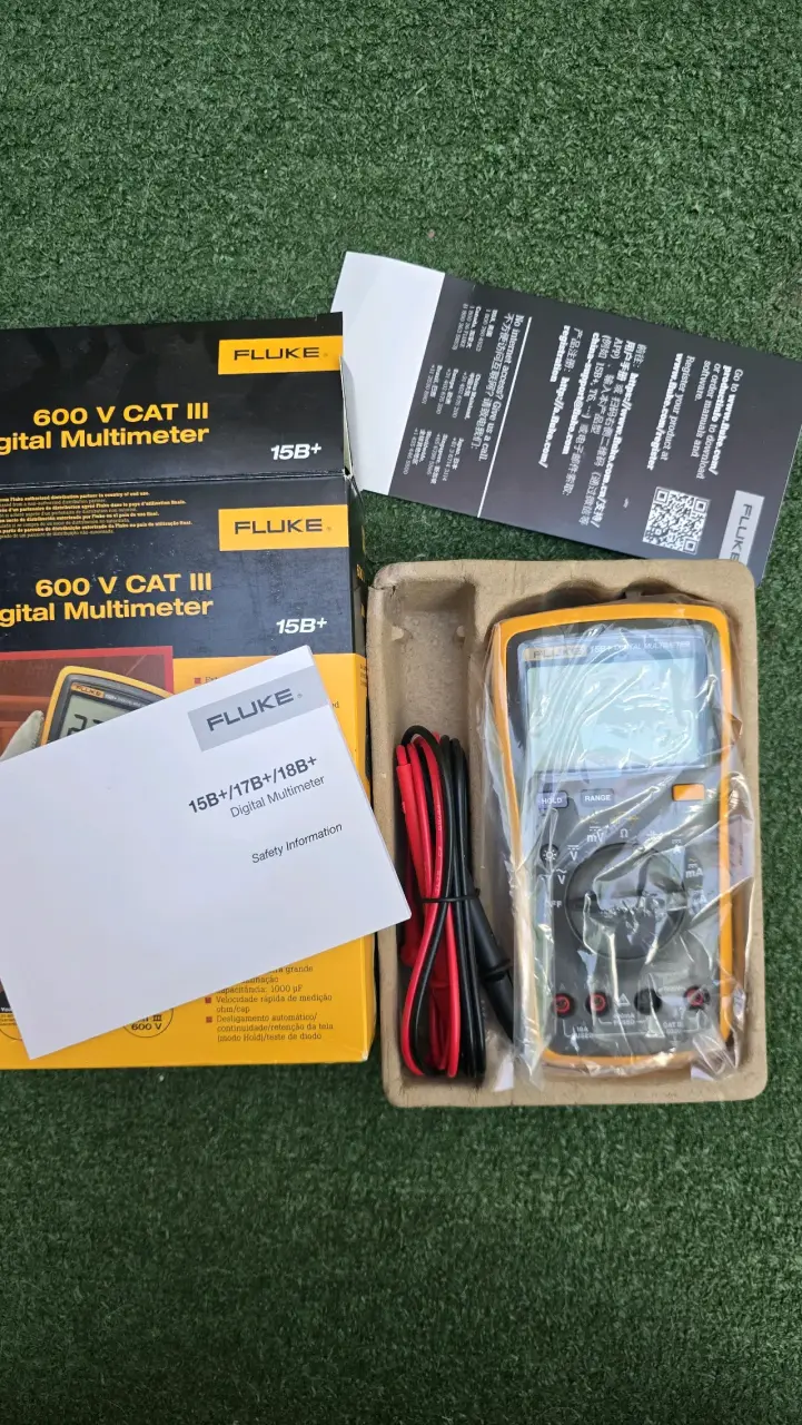 Multímetro Digital Fluke 15B+ CAT III 600V - 2