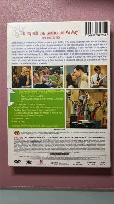 DVD The Big Bang Theory Temporada 7 Completa - miniatura 2