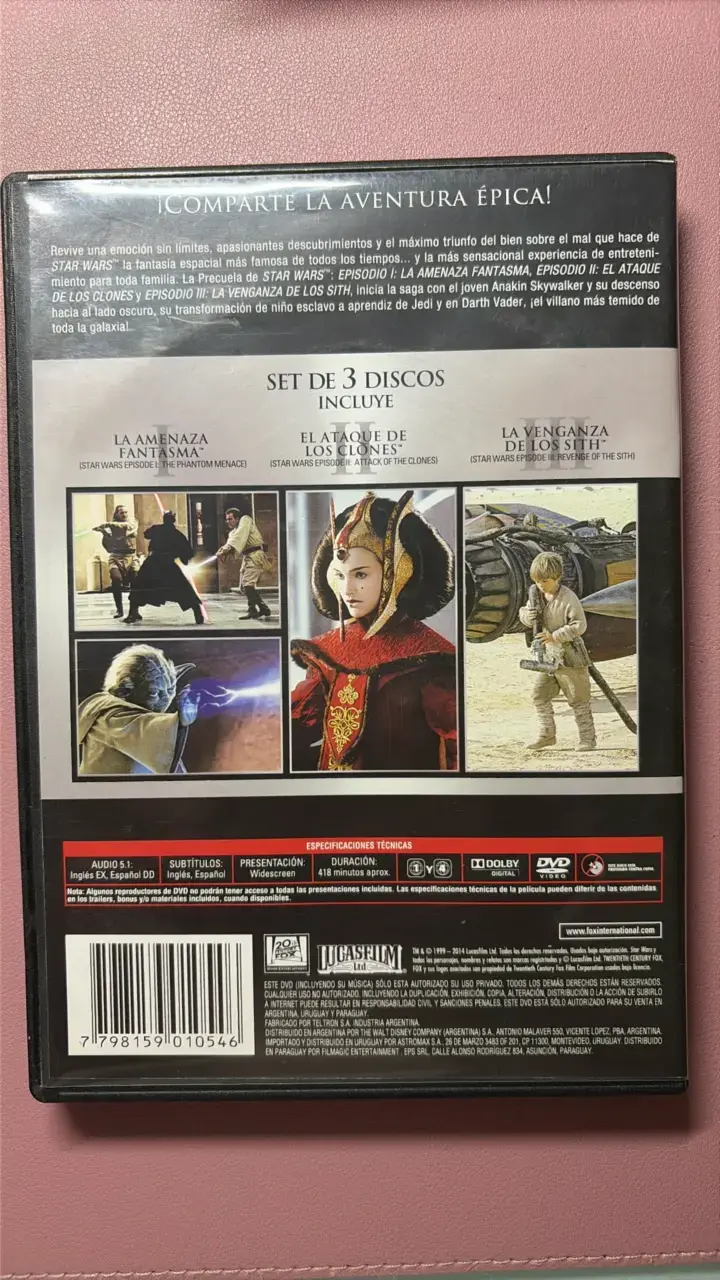 Colección DVD Star Wars Trilogía Precuela - 2
