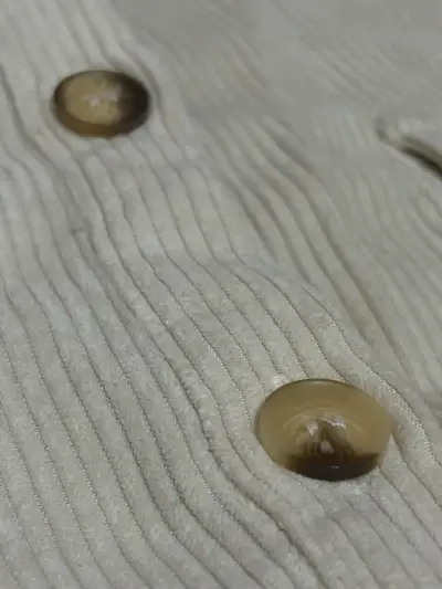 Chaqueta de pana beige - miniatura 2