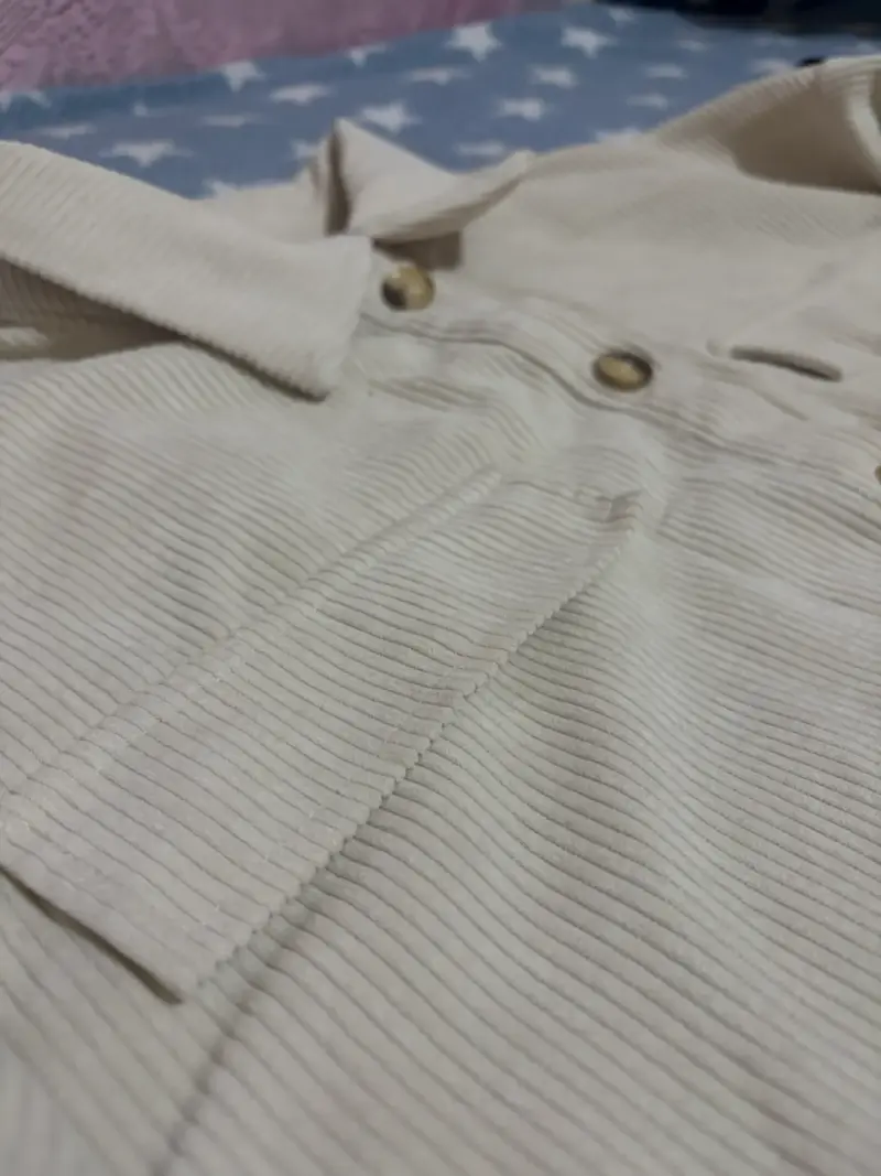Chaqueta de pana beige - 3