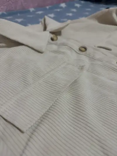 Chaqueta de pana beige - miniatura 3
