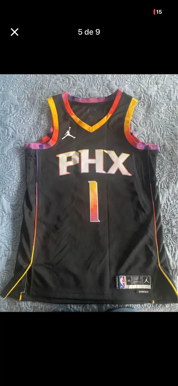 Camiseta de baloncesto PHX negra Jordan - 3