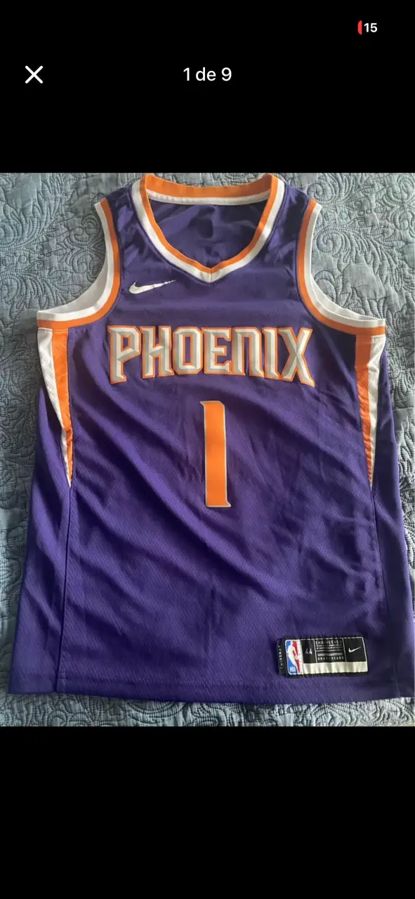 Camiseta de baloncesto PHX negra Jordan - 5