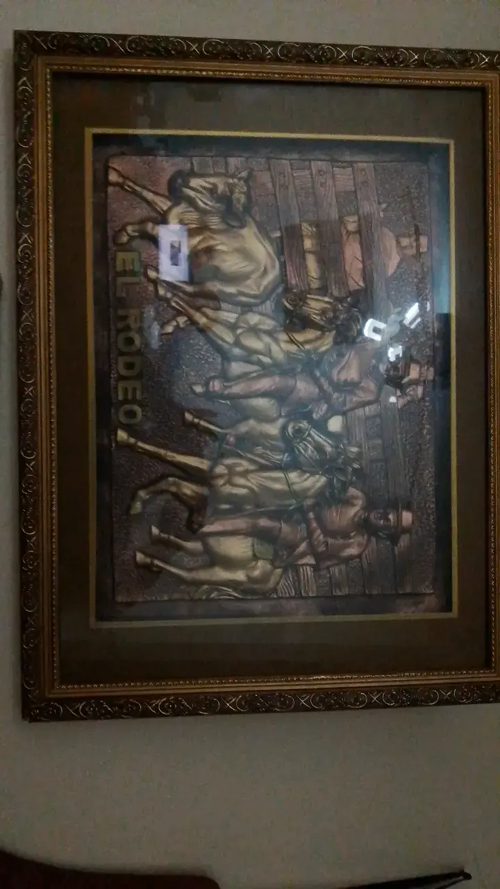 Cuadro Decorativo El Rodeo en Relieve