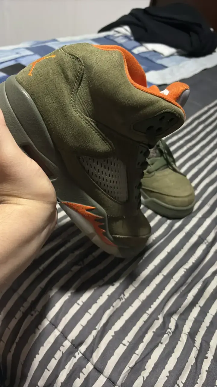Zapatillas Air Jordan 5 Retro Verde Oliva - 2