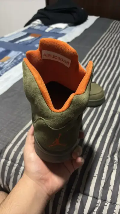 Zapatillas Air Jordan 5 Retro Verde Oliva - miniatura 3