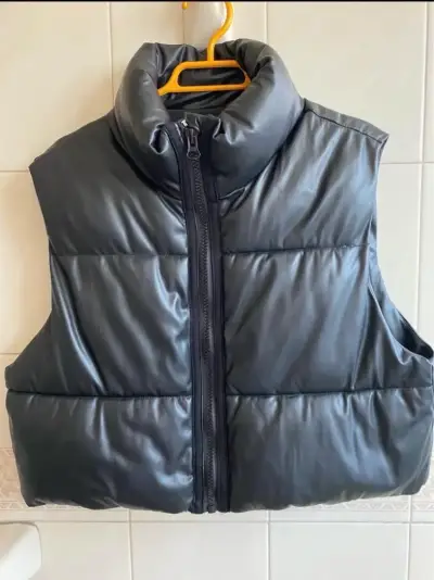 chaqueta ecocuero  negra Zara - miniatura 1