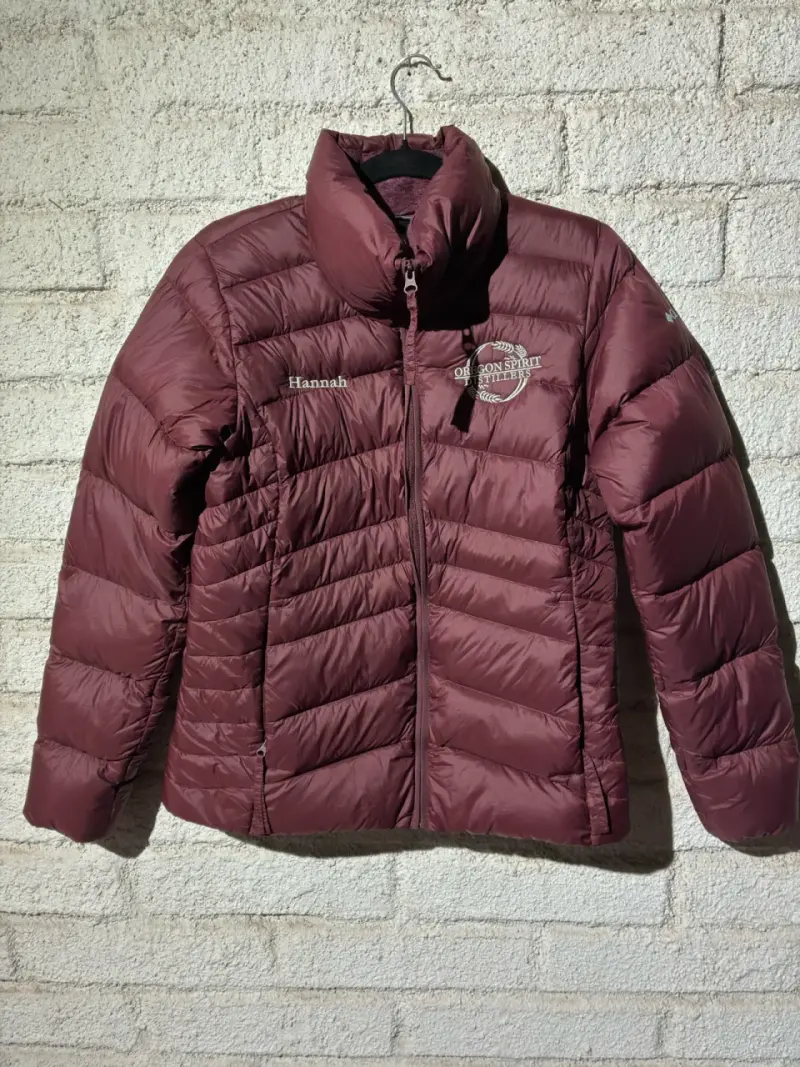 Chaqueta acolchada Columbia burdeos para mujer - 1