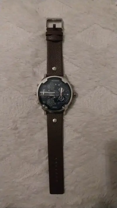 Reloj Diesel DZ7314 con correa de cuero marrón - miniatura 2