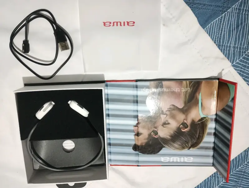 Auriculares Bluetooth de conducción ósea Aiwa blancos - 3
