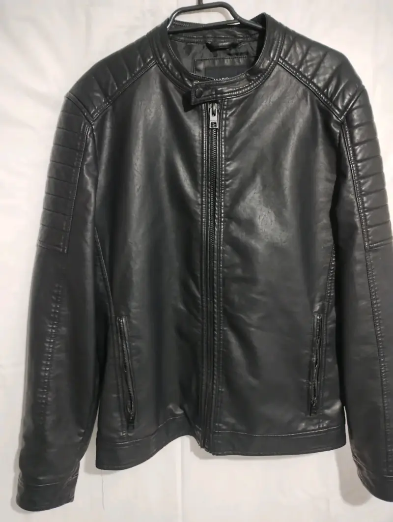 Chaqueta de cuero negra para hombre Marquis - 1