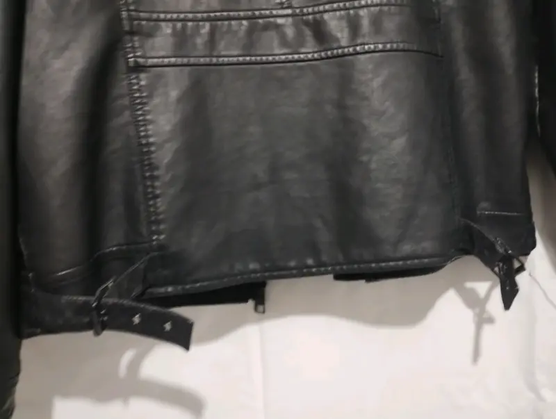 Chaqueta de cuero negra para hombre Marquis - 6