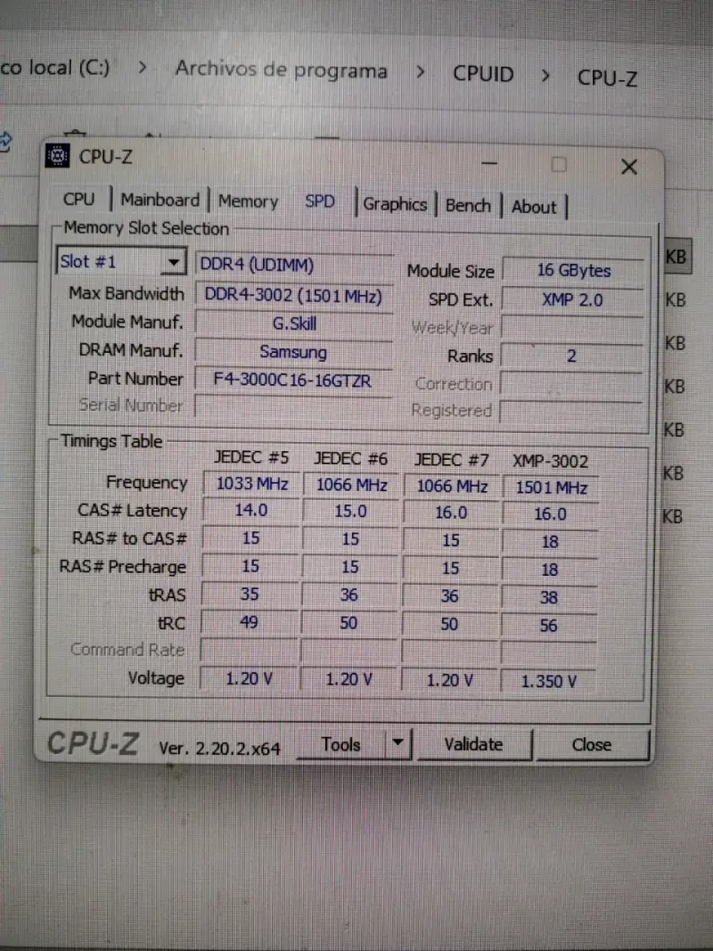 Memoria RAM G.Skill Trident Z RGB 16GB DDR4 - 4