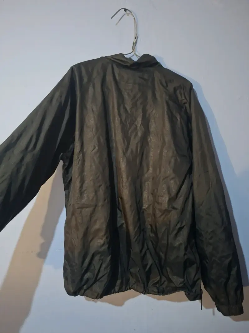 Cortavientos Columbia negra para hombre - 3