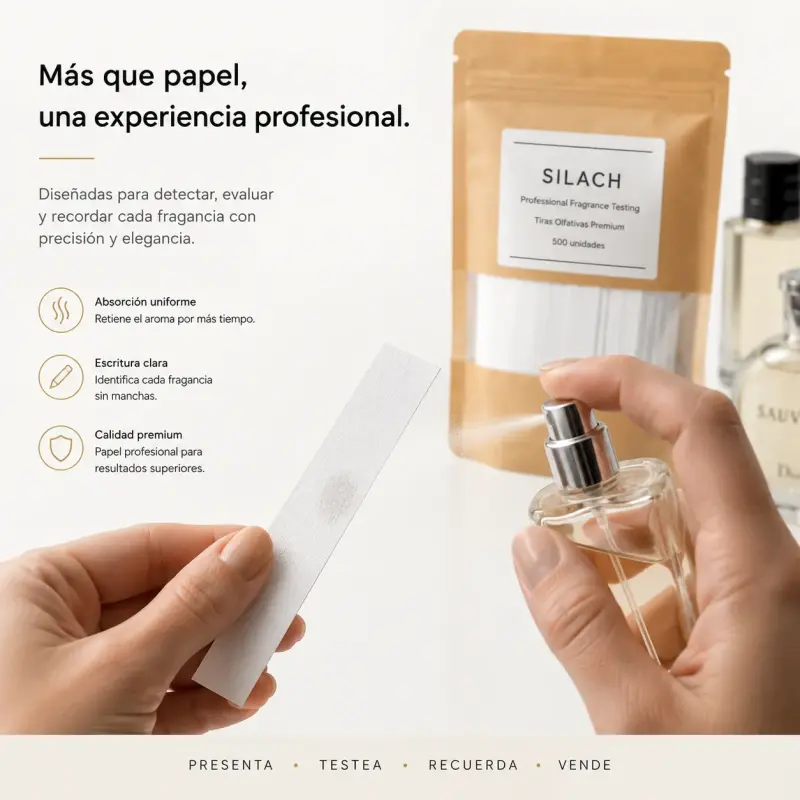 Tiras Olfativas Premium Silach para Fragancias 500 - 2