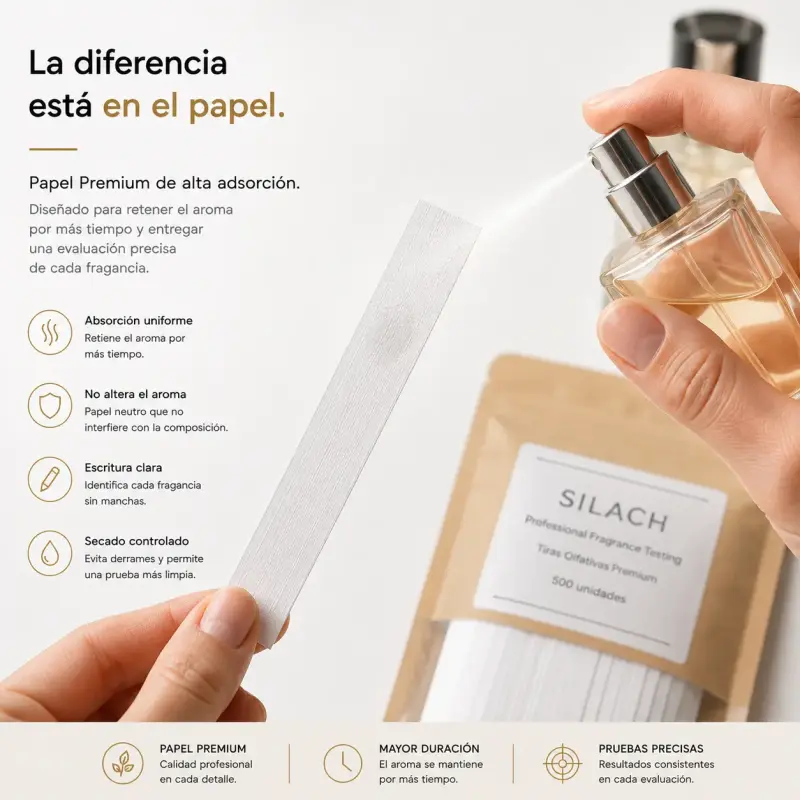 Tiras Olfativas Premium Silach para Fragancias 500 - 3