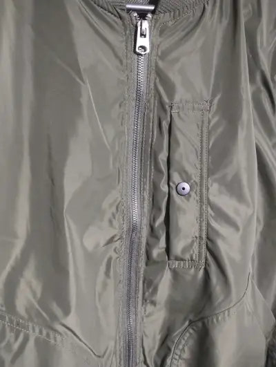 Chaqueta bomber verde oliva estilo vintage - miniatura 5