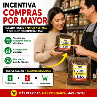Carteles Para Poner Precios X Mayor Y Detalle 1000 - miniatura 4