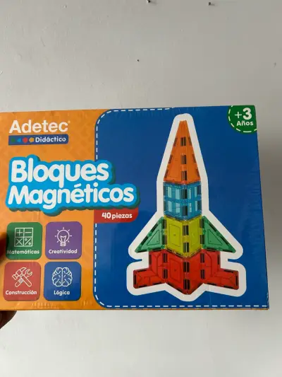 Bloques Magnéticos Adetec Didáctico 40 piezas - miniatura 1