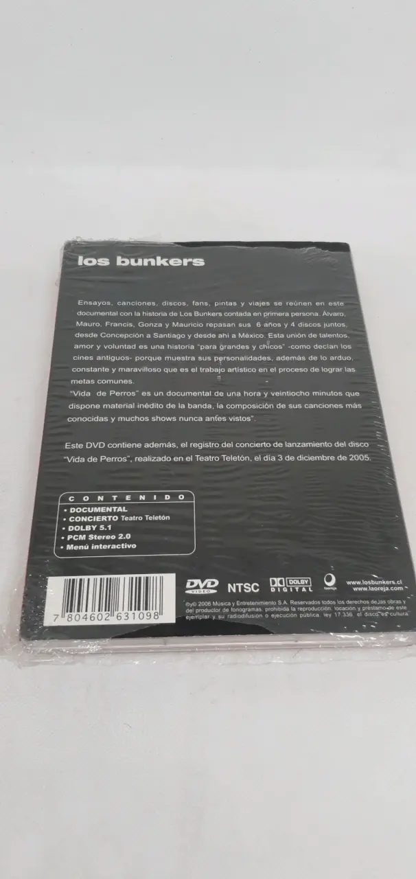 DVD Los Bunkers Documental y Concierto en Vivo - 2