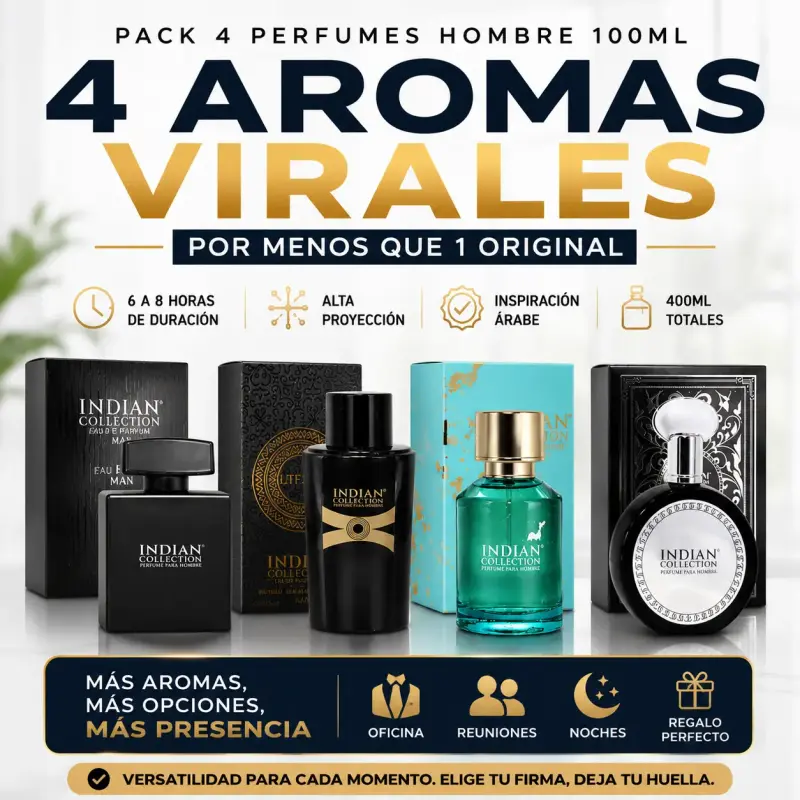 Pack 4 Perfumes Hombre 100ml Aventus Savage Pure E - 1