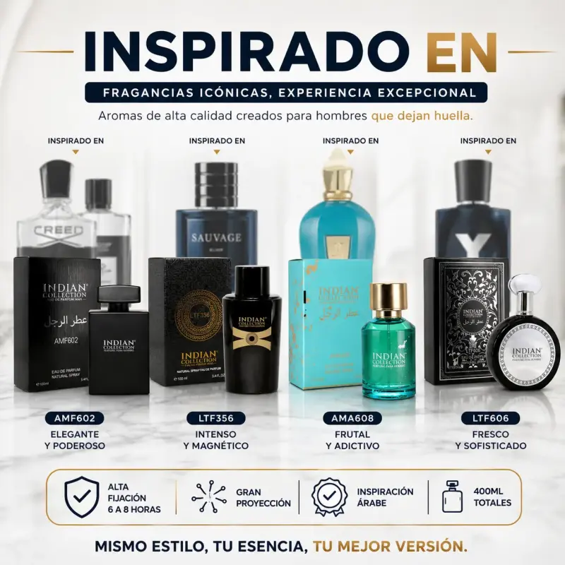 Pack 4 Perfumes Hombre 100ml Aventus Savage Pure E - 5