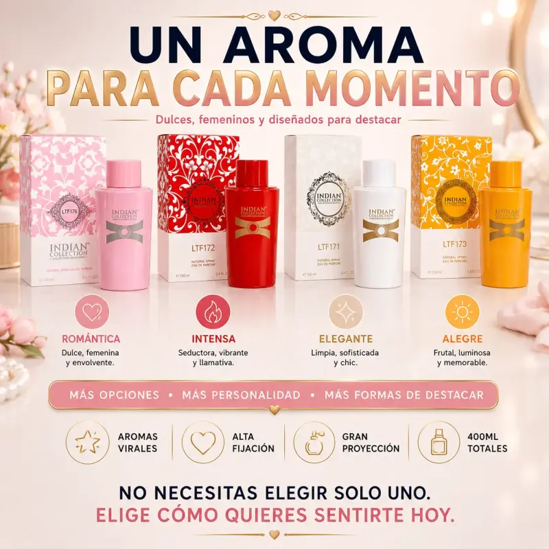 Pack 4 Perfumes Mujer 100ml Dulce Seduccion - 4