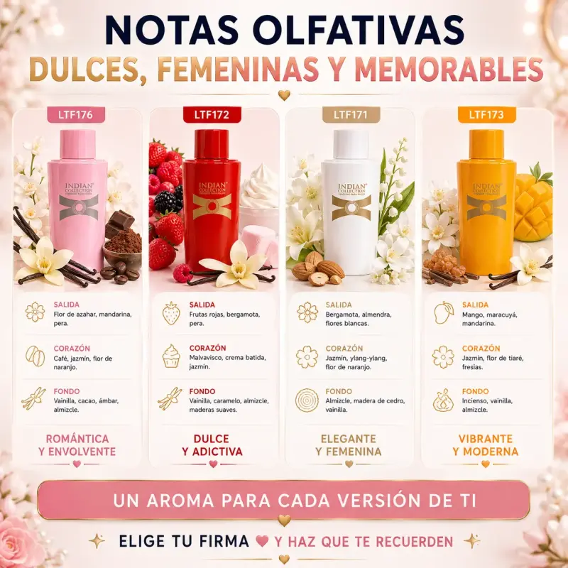 Pack 4 Perfumes Mujer 100ml Dulce Seduccion - 6