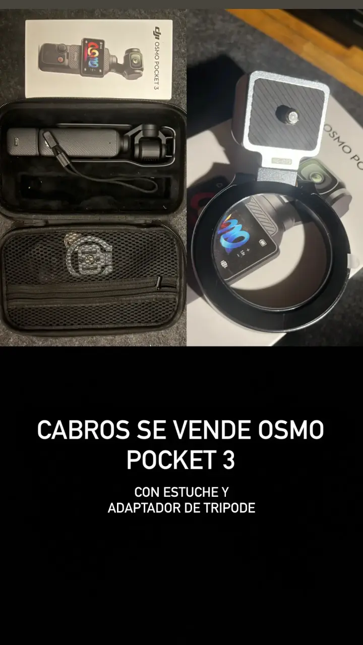 Cámara DJI Osmo Pocket 3 con Estuche y Adaptador - 3