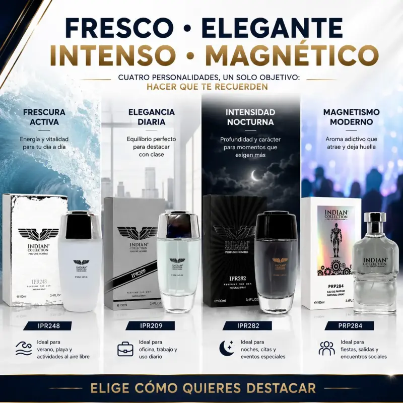 Pack 4 Perfumes Hombre 100ml Victorios Aqua Intens - 3