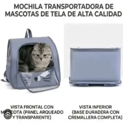 Mochila transportadora para mascotas pequeñas Hellocat - miniatura 2