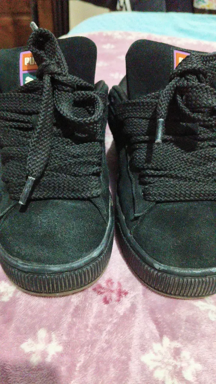 Zapatillas negras Puma Suede XL para mujer - 2