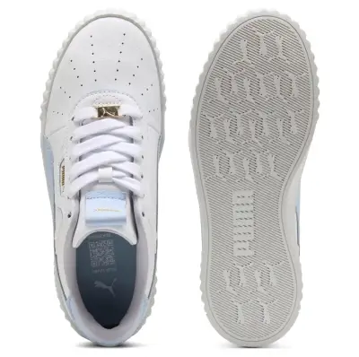 Zapatillas deportivas blancas y celestes Puma para mujer - miniatura 2