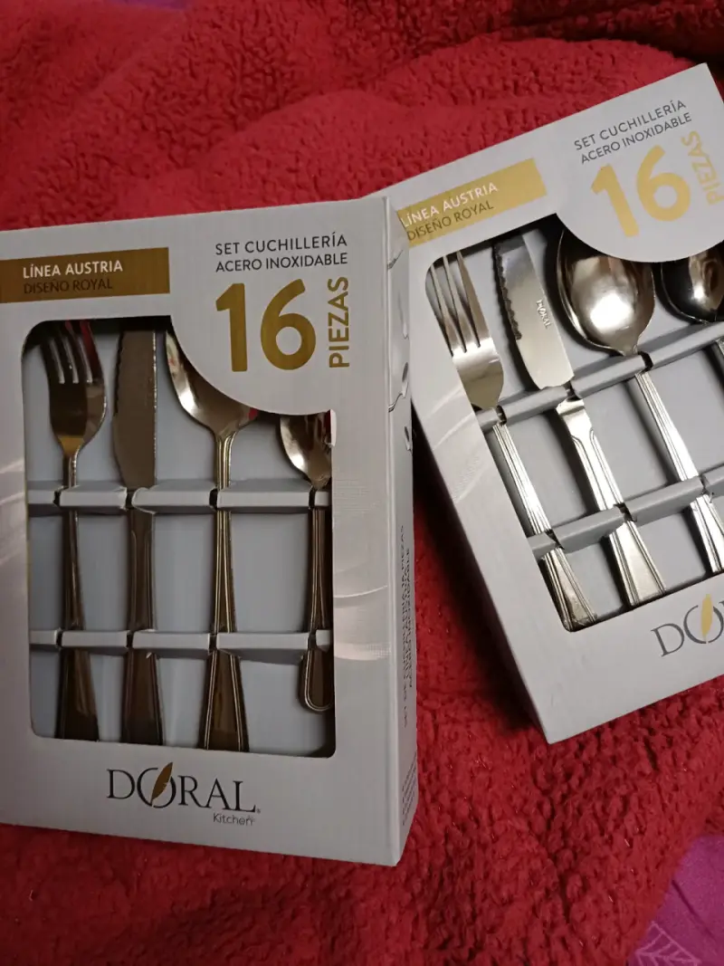 Set de Cuchillería de Acero Inoxidable Doral 16 Piezas - 2