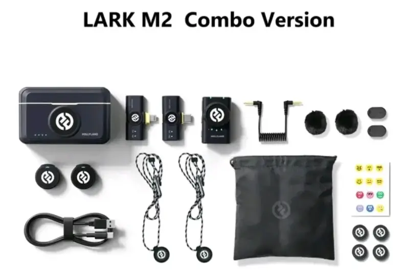 Sistema de micrófono inalámbrico Hollyland Lark M2 Combo - 1