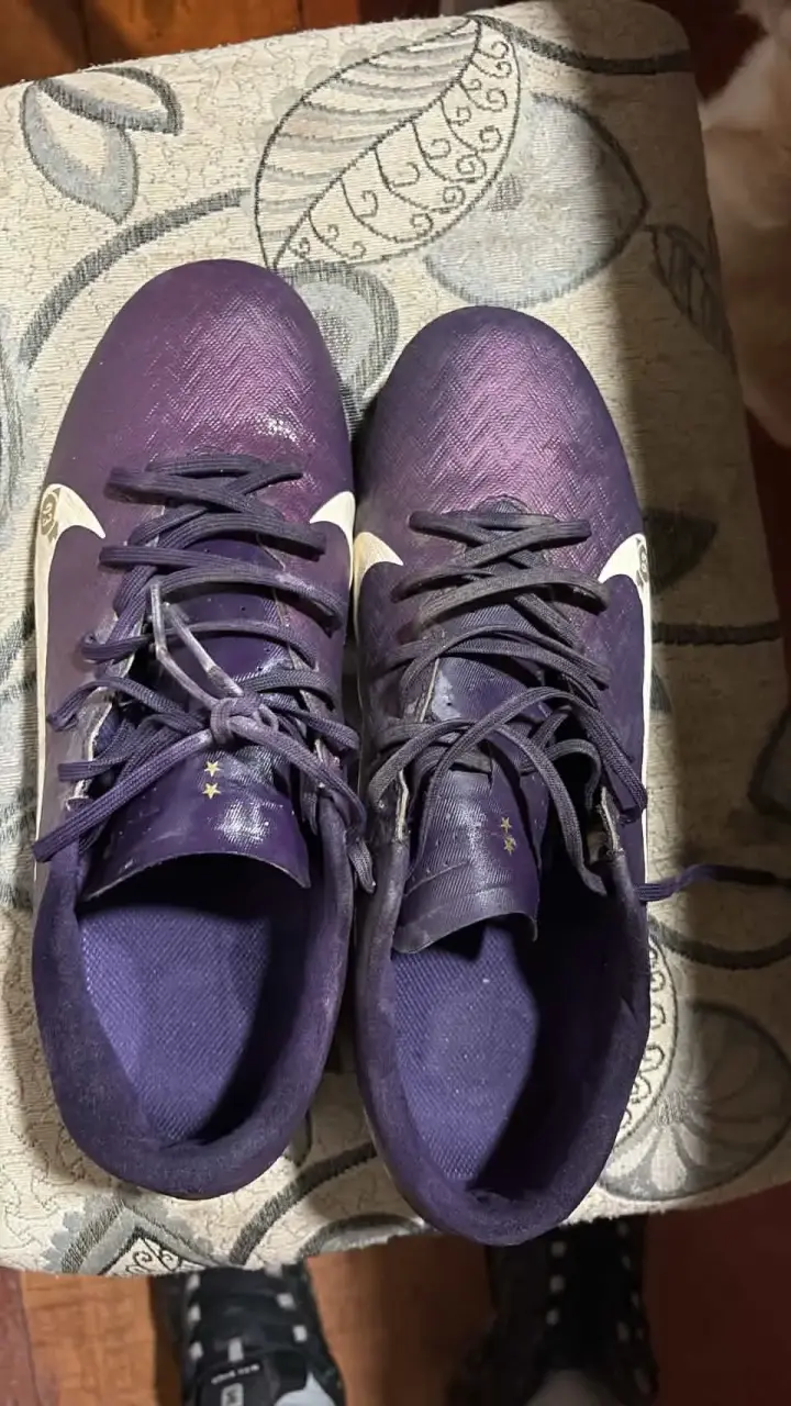 Botines de fútbol Nike Mercurial morados - 4