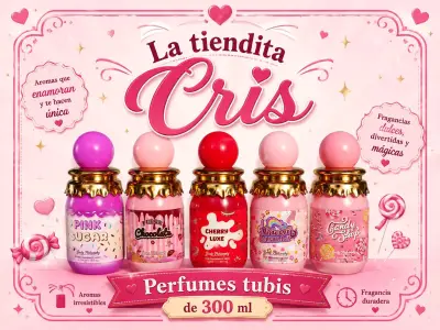 Set de Perfumes Tubis La Tiendita Cris 300 ml - miniatura 1