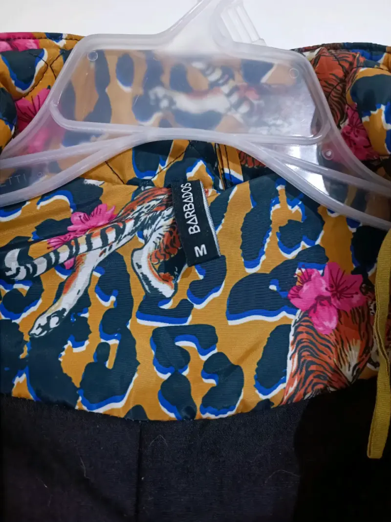 Abrigo estampado animal print con capucha - 3