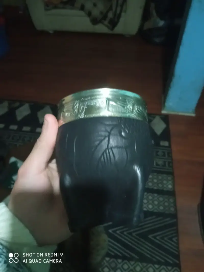 Mate imperial alpaca cuero con diseño deportivo - 3
