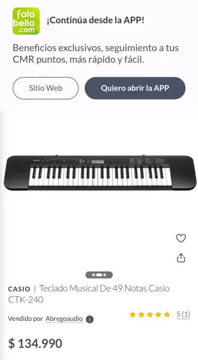 Teclado Musical Casio CTK-240 de 49 Notas - miniatura 4