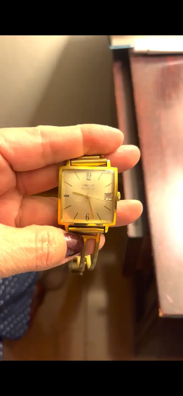 Reloj automático vintage dorado para hombre - 1
