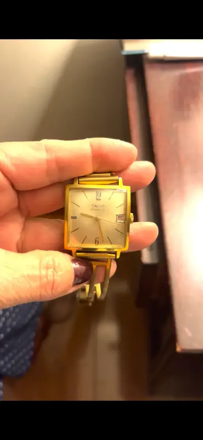 Reloj automático vintage dorado para hombre - miniatura 1
