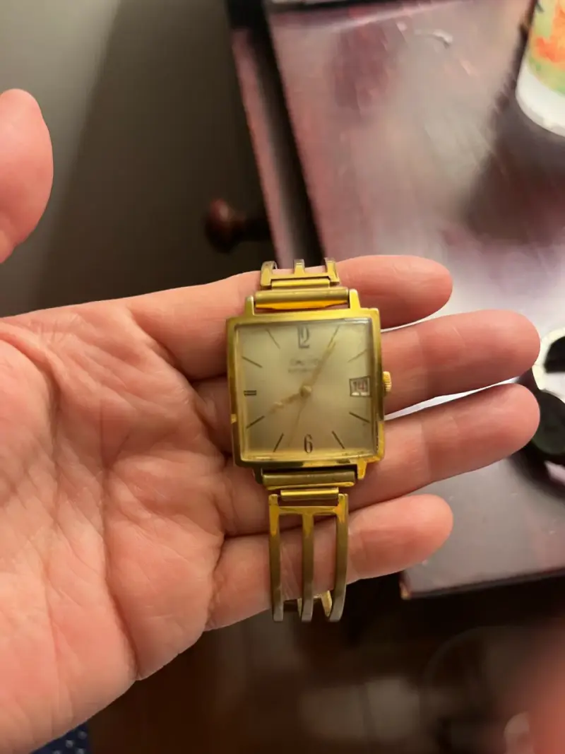 Reloj automático vintage dorado para hombre - 3