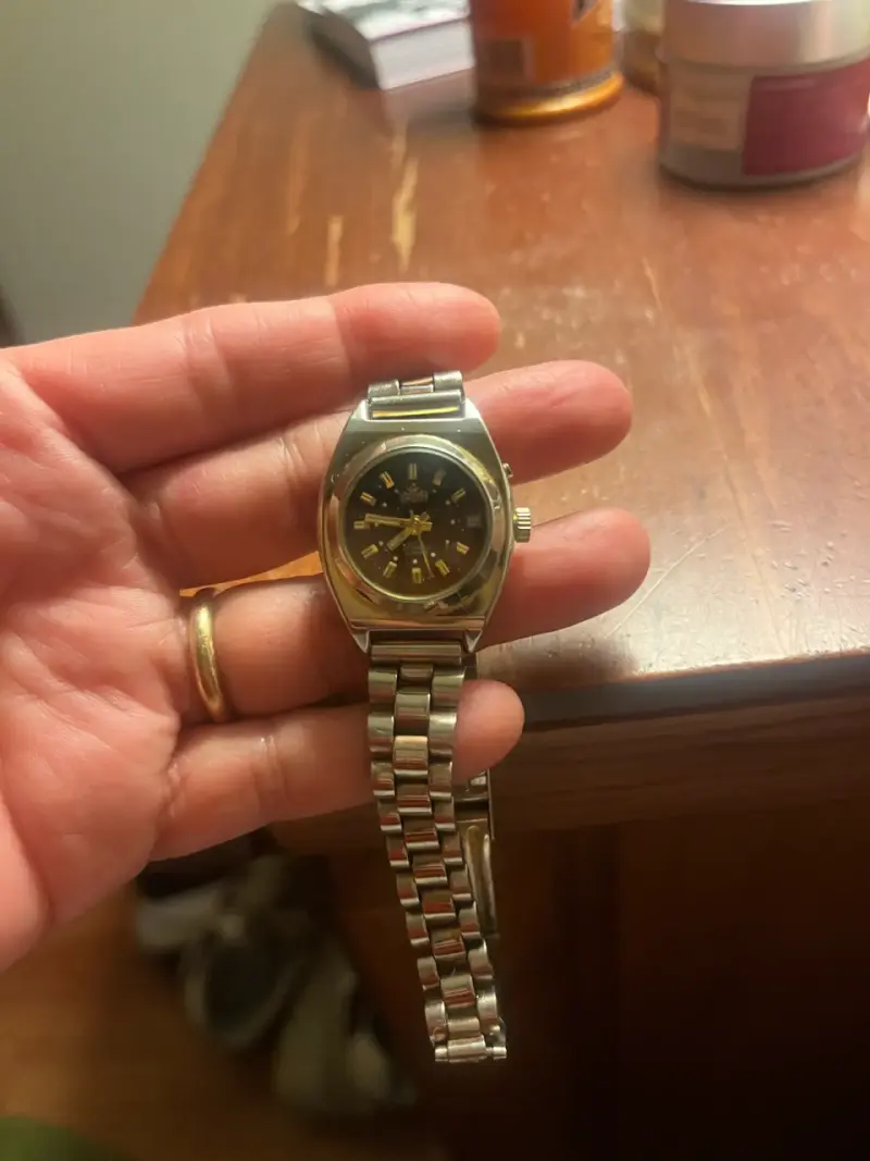 Reloj de pulsera dorado y plateado para mujer - 3