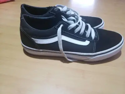 Zapatillas negras de lona Vans original - miniatura 1
