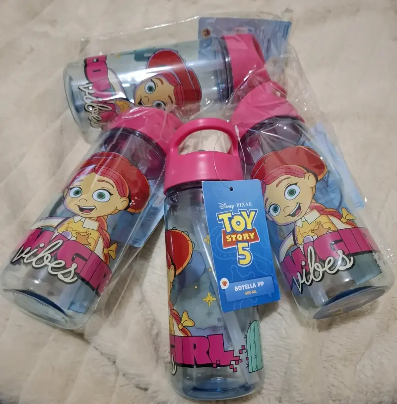 Botella de agua Toy Story 5 con diseño infantil