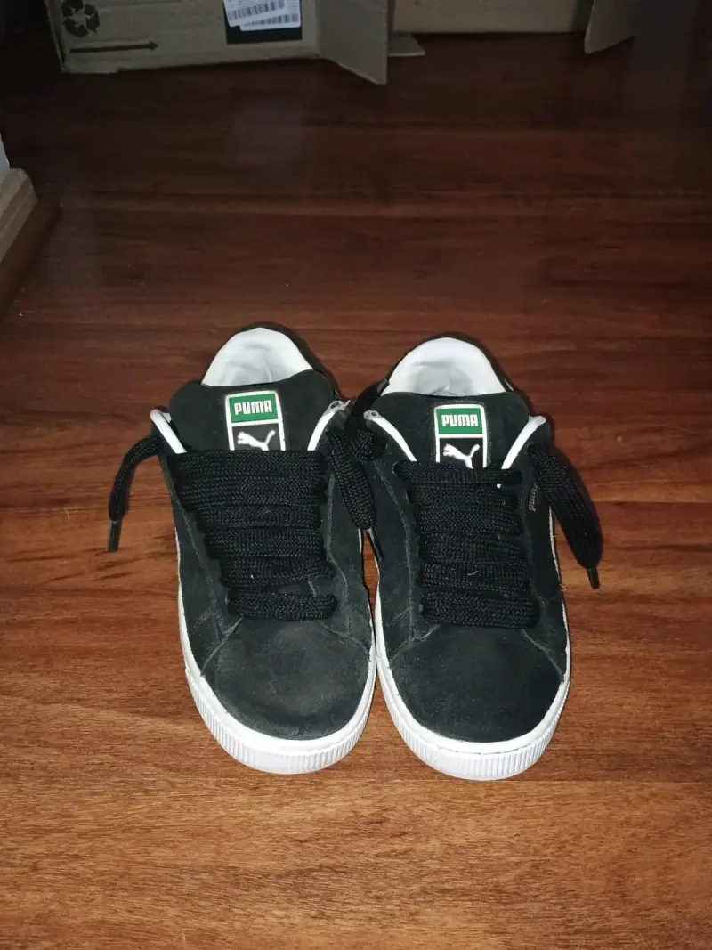 Zapatillas negras Puma de gamuza para hombre - 1