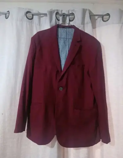 Blazer burdeos para hombre en buen estado - miniatura 1